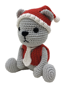 Hardicraft Crochet Kit: Christmas Bear