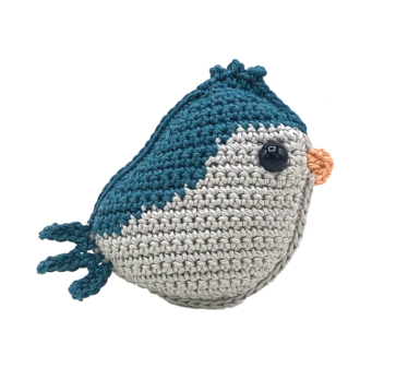 Hardicraft Crochet Kit: Bird blue