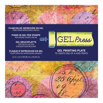 Gel Press &bull; Gel printing plate square 12&quot;x12&quot;