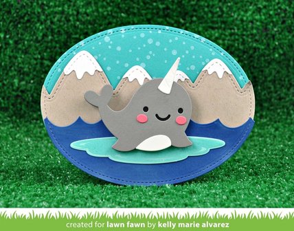 Lawn Fawn - Custom Craft Dies: Narwhal and Friends