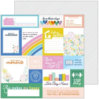 Pinkfresh Studio - 12&quot; x 12&quot; Paper Pack: Let&#039;s stay home