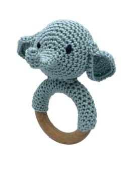 Crochet Kit Rattle Elephant