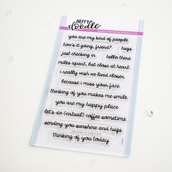 Heffy Doodle - Sentiments Stamps: Close at Heart