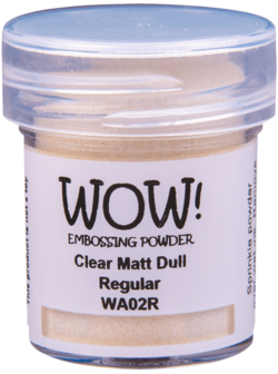 WOW! Embossing Powder: Clear Matt Dull