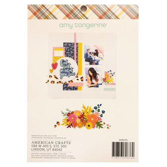 American Crafts - Amy Tangerine - 6&quot;x8&quot; Paper Pad: Late Afternoon 