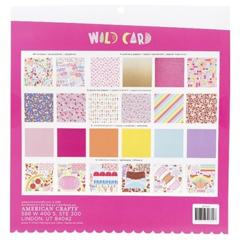 American Crafts - Damask Love - 12&quot;x12&quot; Project Pad: Wild Card