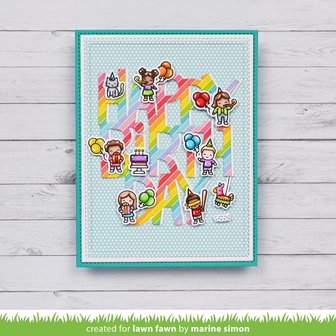 Lawn Fawn - Clear Stamps: Tiny Birthday Friends