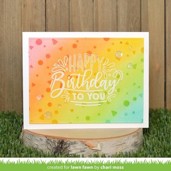 Lawn Fawn - Clear Stamps: Giant Birthday Messages
