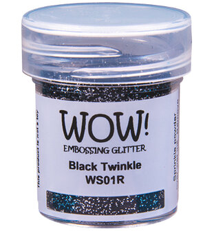 Wow! Embossing Glitter: Black Twinkle