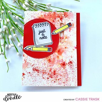 Heffy Doodle - Clear Stamps: Just A Note