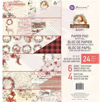 Prima Marketing - 12&quot;x12&quot; Paper Pad: Christmas in the Country