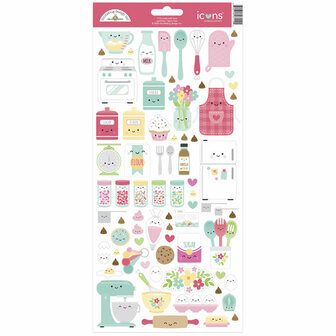 Doodlebug - Icons Stickers: Made With Love