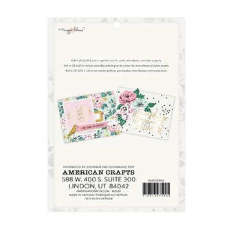 American Crafts - Maggie Holmes - 6&quot;x8&quot; paper pad: Garden Party