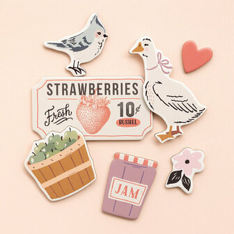 Maggie Holmes - 12&quot;x12&quot; Chipboard Stickers: Market Square