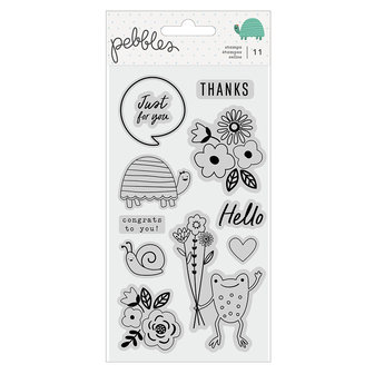 Pebbles - Clear Acrylic Stamps: Kid At Heart
