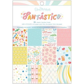 American Crafts - Obed Marshall - 6&quot;x8&quot; Paper Pad: Fantastico 