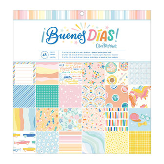 American Crafts - Obed Marshall - 12&quot;x12&quot; Paper Pad: Buenos D&iacute;as 