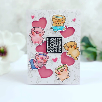 Time For Tea Designs - Clear Stamps: Workout Pigs