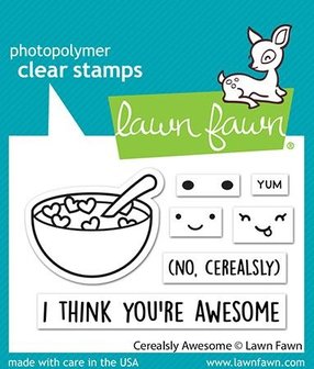 Lawn Fawn - Clear Stamps: Cerealsly Awesome
