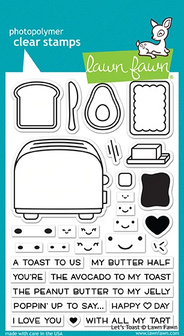 Lawn Fawn - Clear Stamps: Let&#039;s Toast