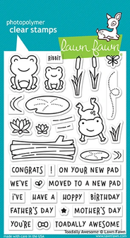 Lawn Fawn - Clear Stamps: Toadally Awesome