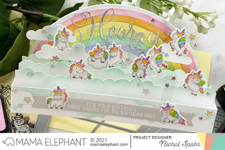 Mama Elephant - Creative Cuts: Slim Scenescape Rainbow Add