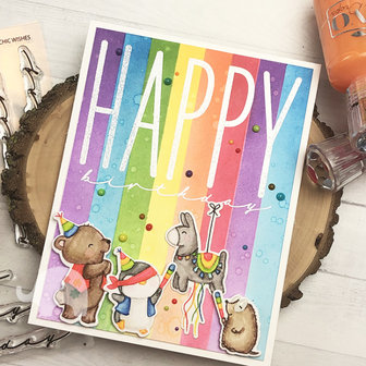 Mama Elephant - Clear Stamps: Happy Chic Wishes