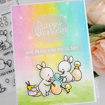 Mama Elephant - Clear Stamps: Eggtastic