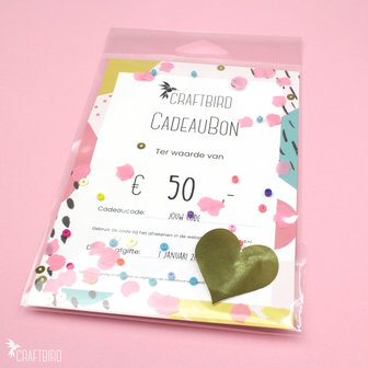 Craftbird - Gift Card 50 euro