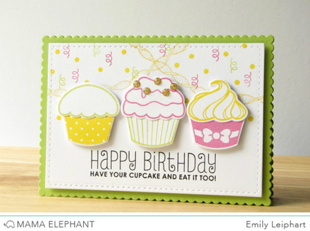 Mama Elephant - Clear Stamps: Carnival Cupcakes