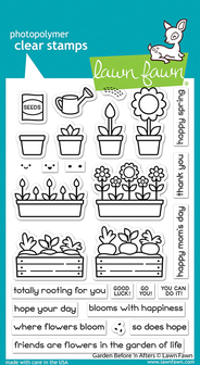 Lawn Fawn - Clear Stamps: Garden Before &#039;n Afters