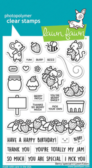 Lawn Fawn - Clear Stamps: Berry Special