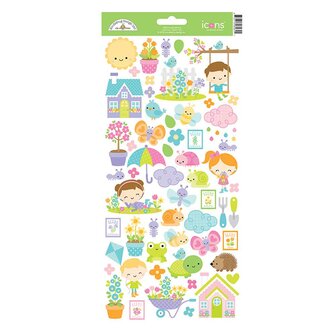 Doodlebug - Icon Stickers: Simply Spring