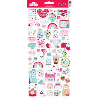 Doodlebug - Icons Stickers: Lots of Love