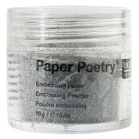 Paper Poetry - Embossing Powder: silver mat
