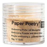 Paper Poetry - Embossingpoeder: goud met micro glitter