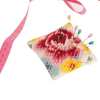 Rico Design - Embroidery Set Pincushion Rose
