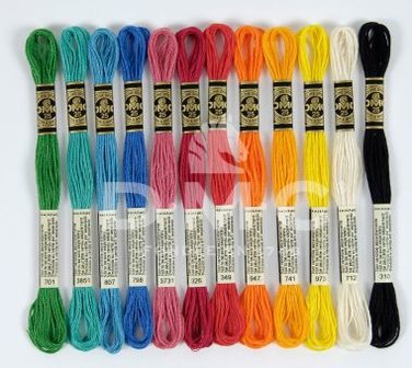 DMC moulin&eacute; - embroidery floss assortiment Passionate