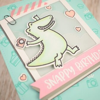 Heffy Doodle - Happy Snappy Crocs clear stamp set