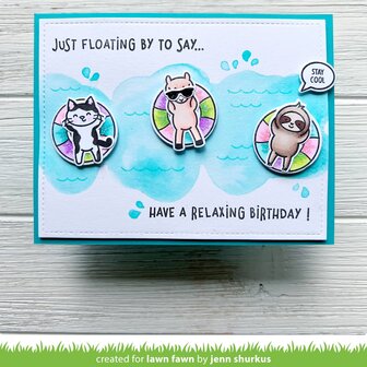 Lawn Fawn - Clear Stamps: Pool Party