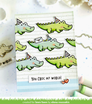 Lawn Fawn - Clear Stamps: Croc My World