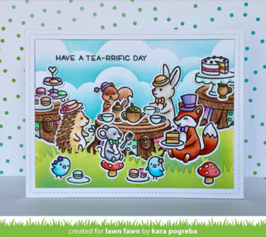 Lawn Fawn - Clear Stamps: Tea-rrific Day