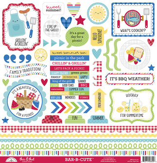 Doodlebug - This &amp; That Stickers: Bar-b-cute