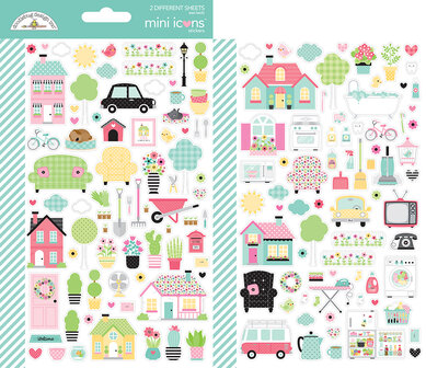 Doodlebug - Mini Icons Stickers: My Happy Place