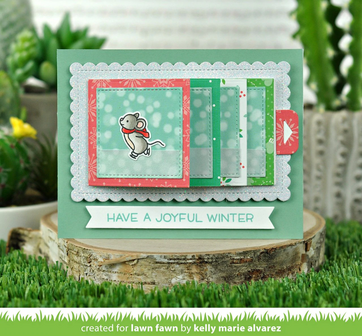 Lawn Fawn - Clear Stamps: Mice on Ice