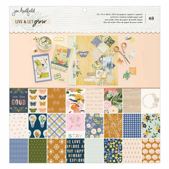 Jen Hadfield - Live and Let Grow Collection - 12 x 12 Paper Pad 