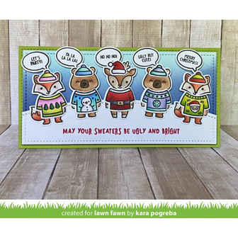 Lawn Fawn - Clear Stamps: Ugly And Bright