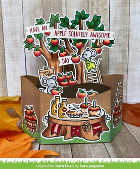 Lawn Fawn - Clear Stamps: Apple-solutely Awesome