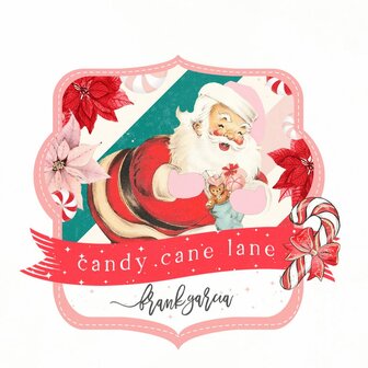Prima Marketing - 12&quot;x12&quot; paper pad: Candy Cane Lane