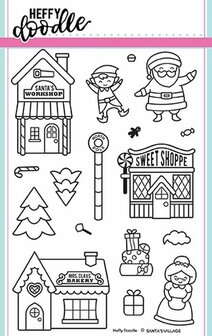 Heffy Doodle - Clear Stamps: Santa&#039;s Village